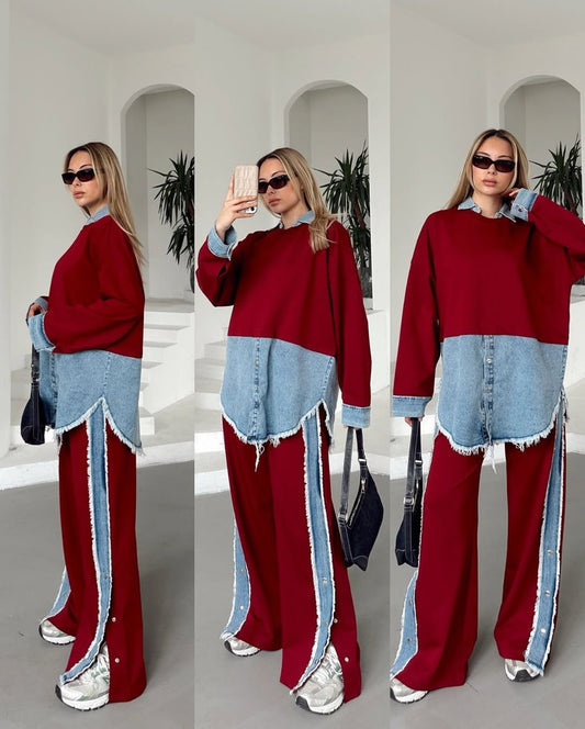 Ruby Denim Fusion coord Set