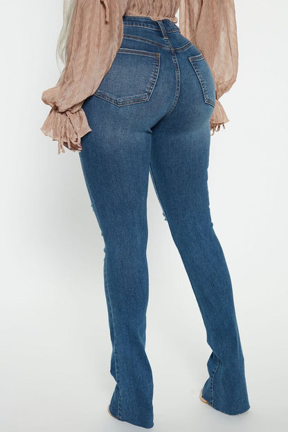 Blue Heavy Faded Skinny Fit Jeans