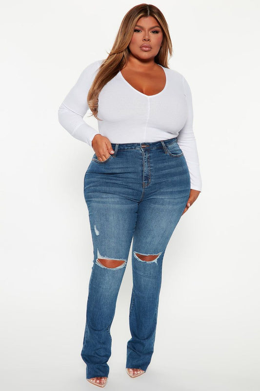 Blue Heavy Faded Skinny Fit Jeans