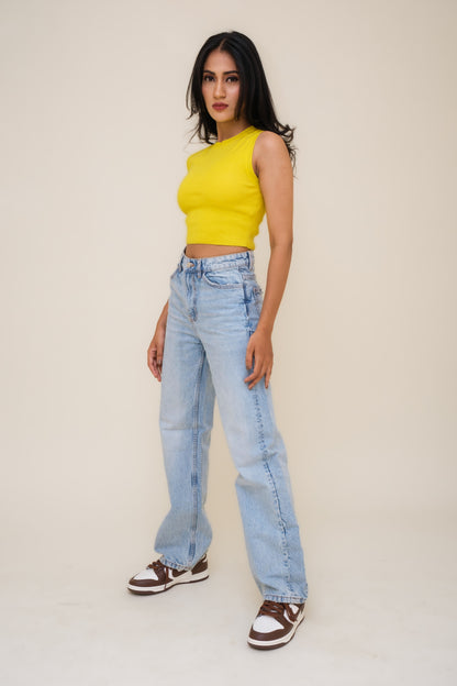 Blue Straight Fit Jeans