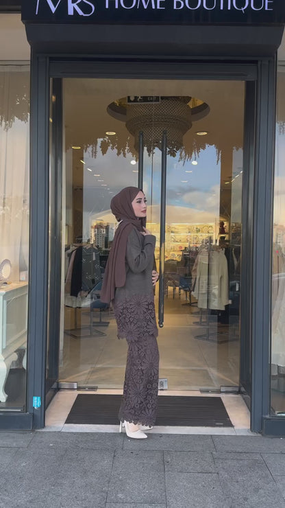 3pc crochia woolen coord set